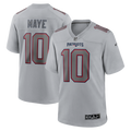 New England Patriots Drake Maye Nike Gray Atmosphere Fashion Game Jersey product image 1, provided for visual reference and