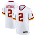 Washington Commanders Marshon Lattimore Nike White Game Super Bowl Era Jersey product image 1, provided for visual reference