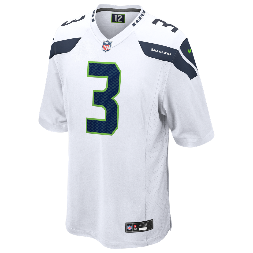 Seattle Seahawks Nick Emmanwori Nike White Game Jersey product image 5, provided for visual reference and product detail