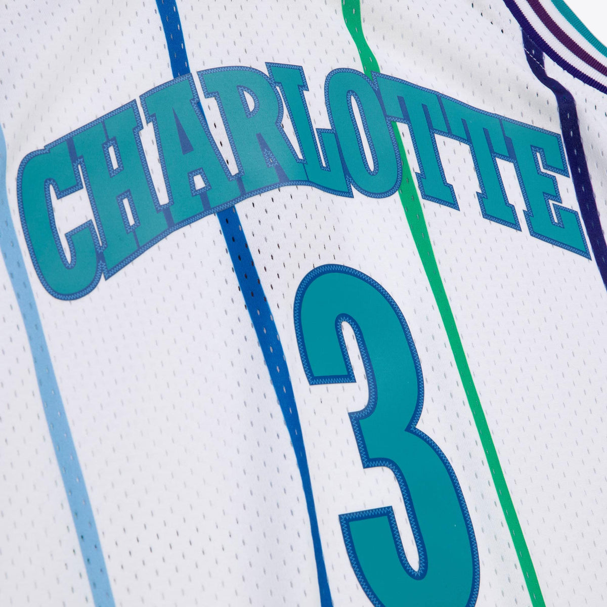 Charlotte Hornets Mitchell & Ness Rex Chapman 1988 Authentic Jersey - White product image 7, provided for visual reference
