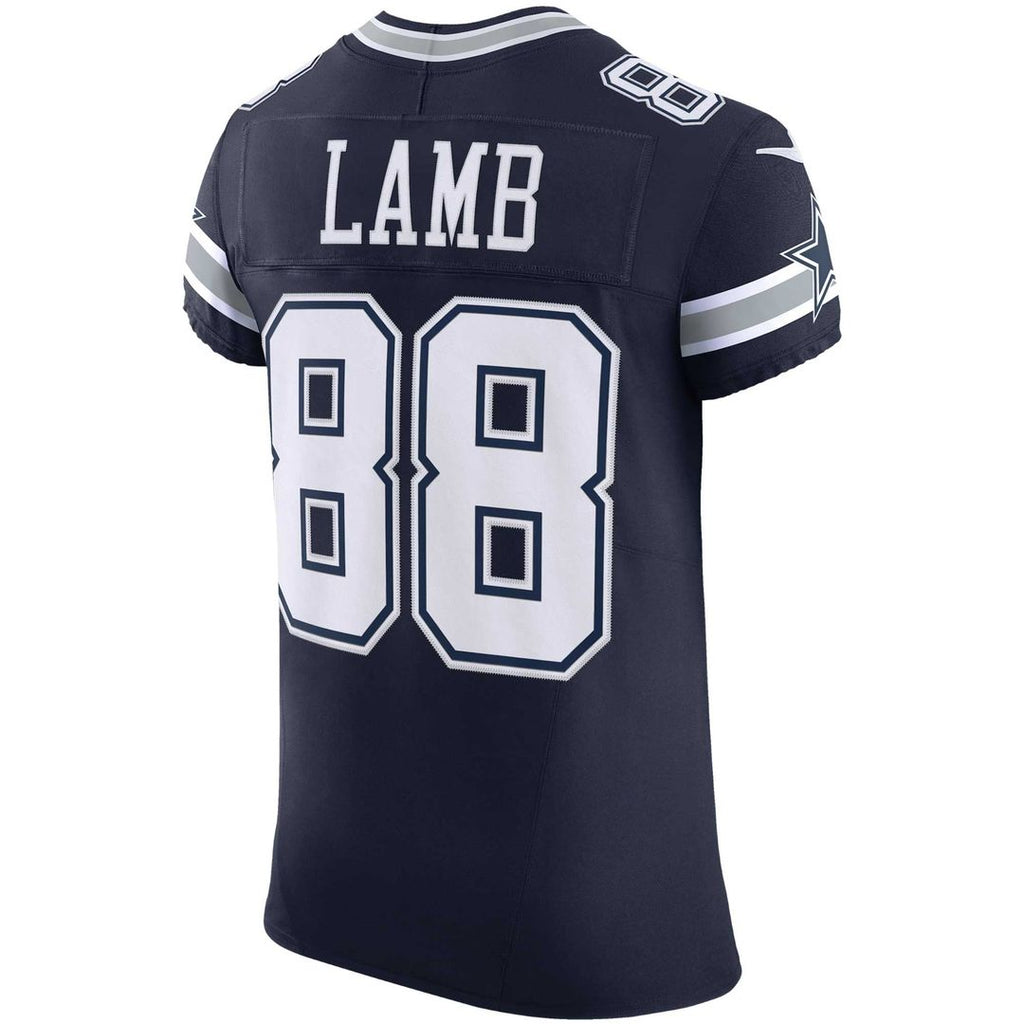 Dallas Cowboys CeeDee Lamb Nike Navy Team Vapor F.U.S.E. Elite Jersey product image 3, provided for visual reference and
