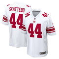 New York Giants Cam Skattebo Nike White Game Jersey product image 1, provided for visual reference and product detail review