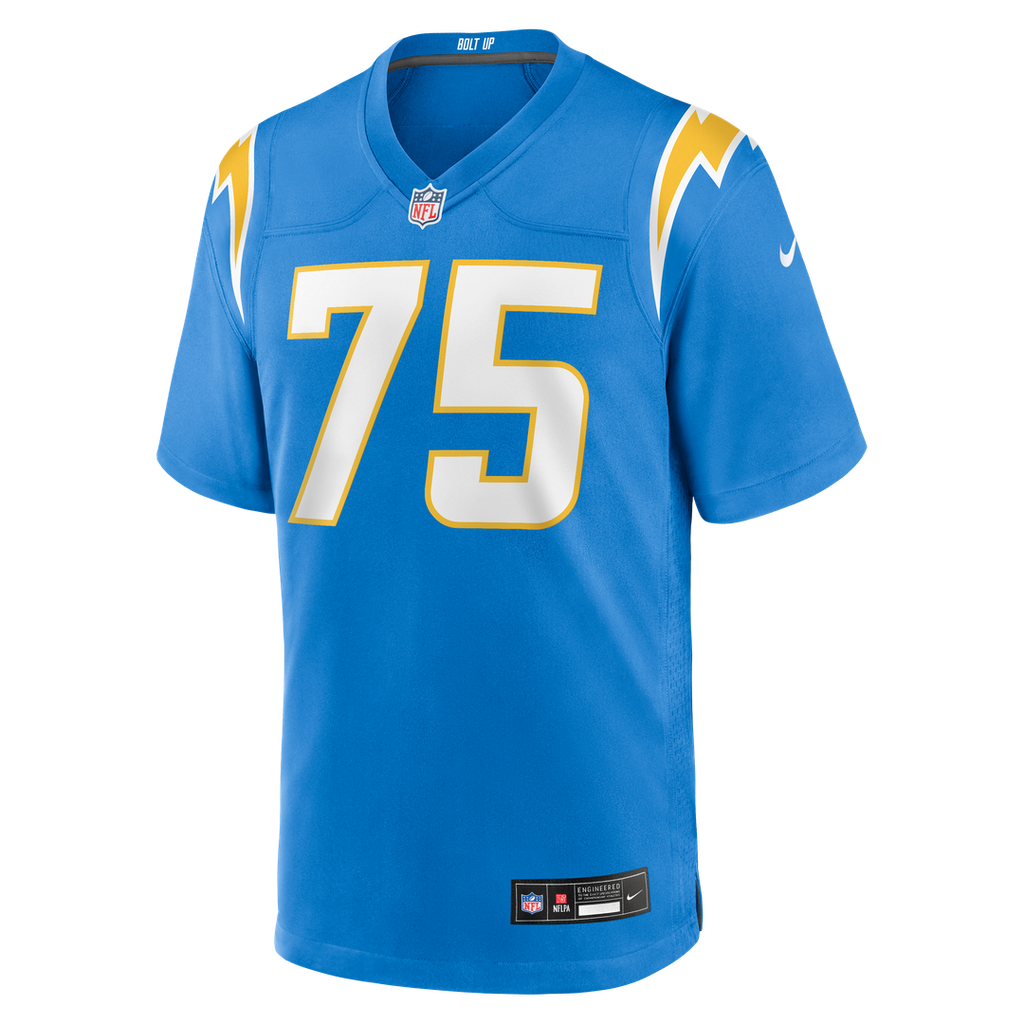Los Angeles Chargers Bradley Bozeman Nike Powder Blue Game Jersey product image 2, provided for visual reference and product
