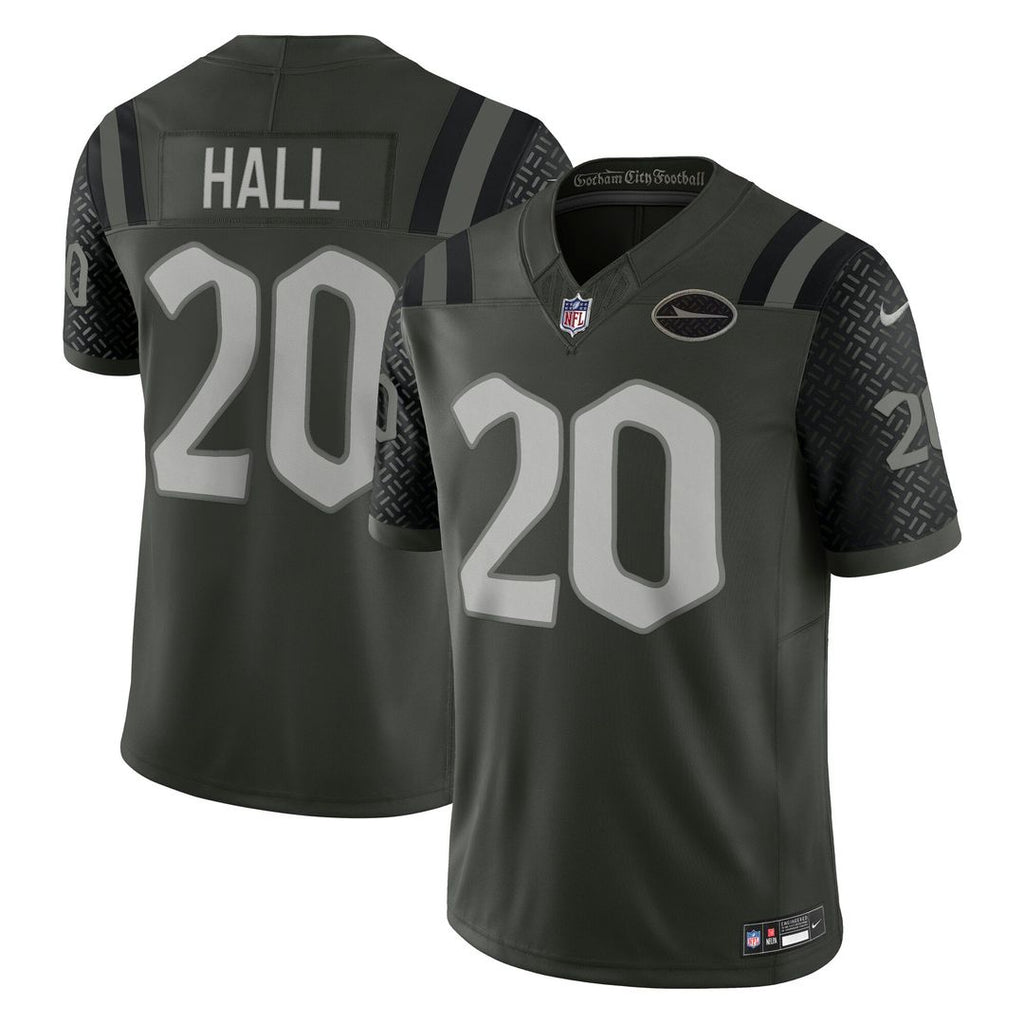 New York Jets Breece Hall Nike Green Rivalries Collection Stitched Limited Jersey product image 1, provided for visual