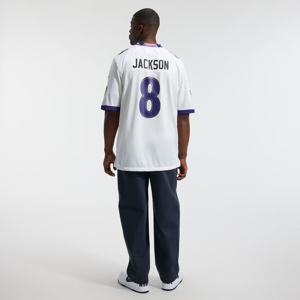Baltimore Ravens Lamar Jackson Nike Black Alternate Game Jersey product image 14, provided for visual reference and product
