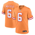Tampa Bay Buccaneers Baker Mayfield Nike Orange Throwback Game Jersey product image 1, provided for visual reference and