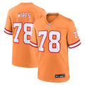 Tampa Bay Buccaneers Tristan Wirfs Nike Orange Alternate Game Jersey product image 1, provided for visual reference and