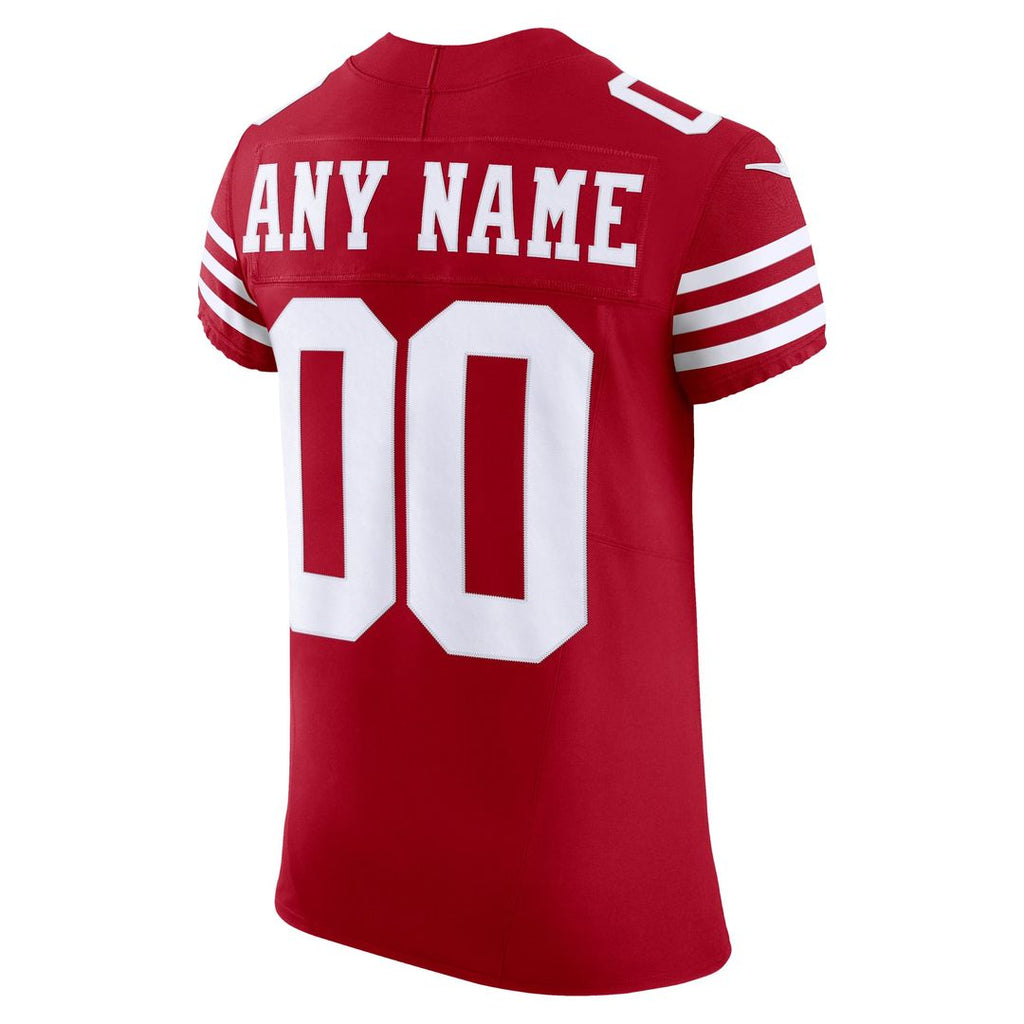San Francisco 49ers Nike Scarlet Vapor F.U.S.E. Elite Custom Jersey product image 3, provided for visual reference and