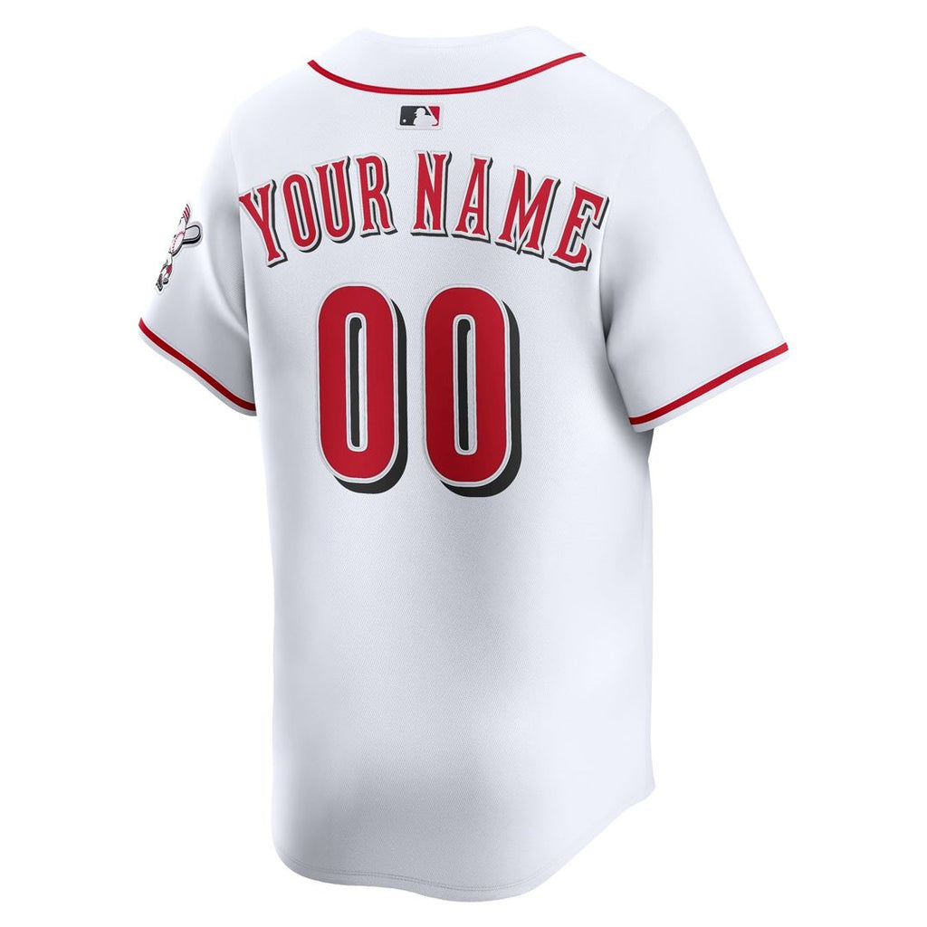 Cincinnati Reds Nike White Home Limited Custom Jersey product image 3, provided for visual reference and product detail