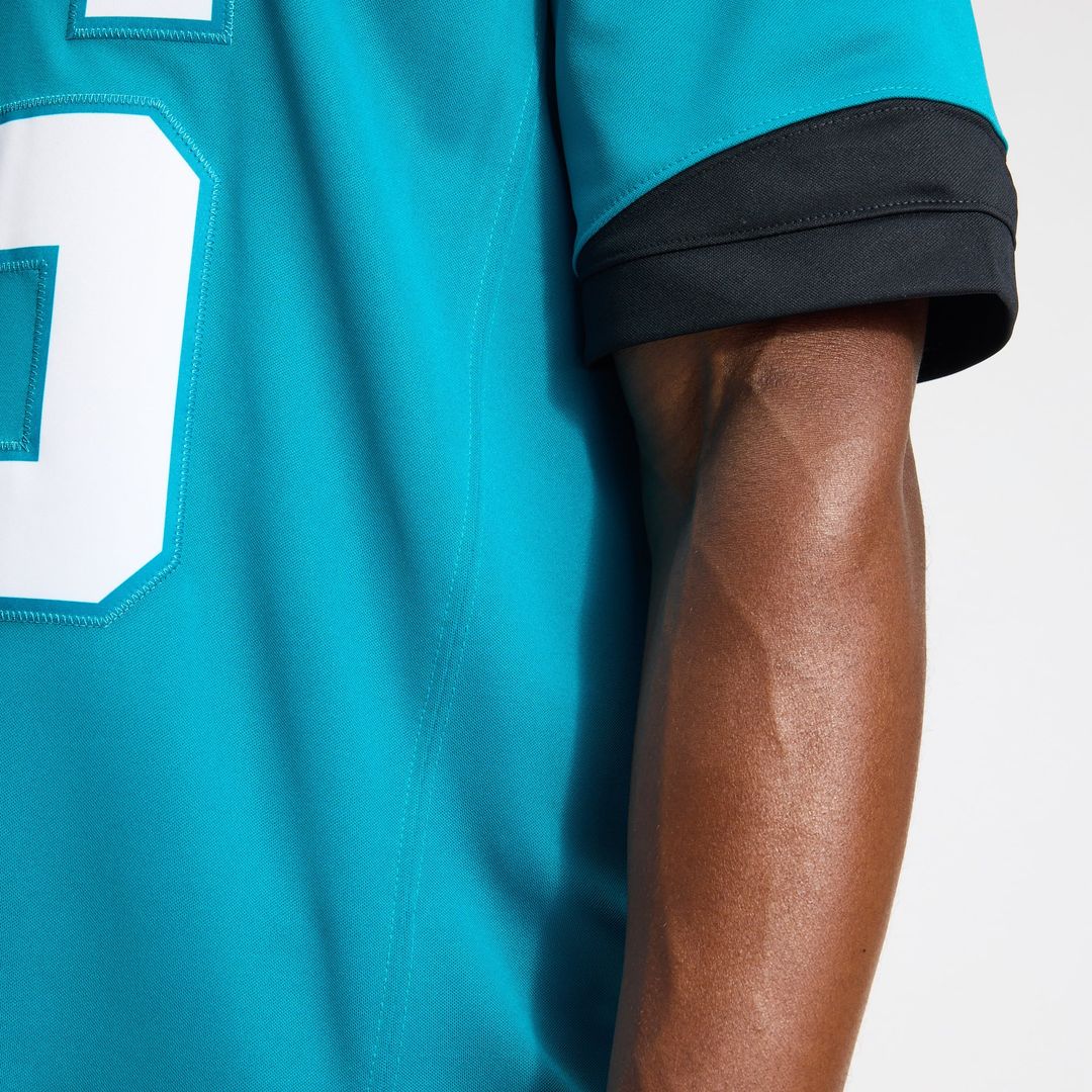Jacksonville Jaguars Trevor Lawrence Nike Teal Team Vapor F.U.S.E. Stitched Limited Jersey product image 12, provided for