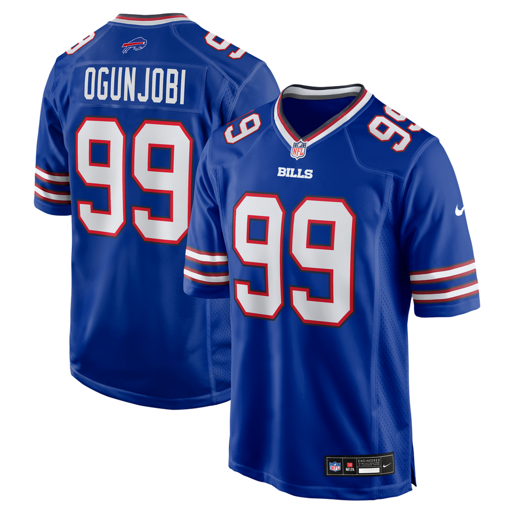 Buffalo Bills Larry Ogunjobi Nike Royal Team Game Jersey product image 1, provided for visual reference and product detail