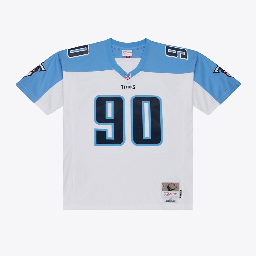 Tennessee Titans Jevon Kearse Mitchell & Ness White Retired Legacy Replica Player Jersey product image 1, provided for