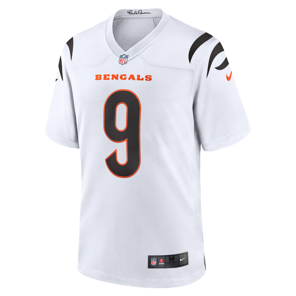 Cincinnati Bengals Joe Burrow Nike White Game Jersey product image 19, provided for visual reference and product detail