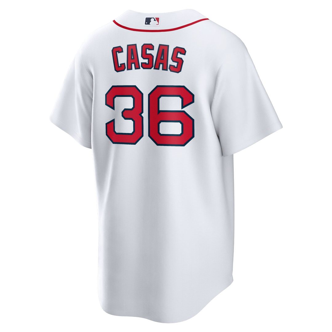 Boston Red Sox Triston Casas Nike White Home Replica Jersey product image 3, provided for visual reference and product