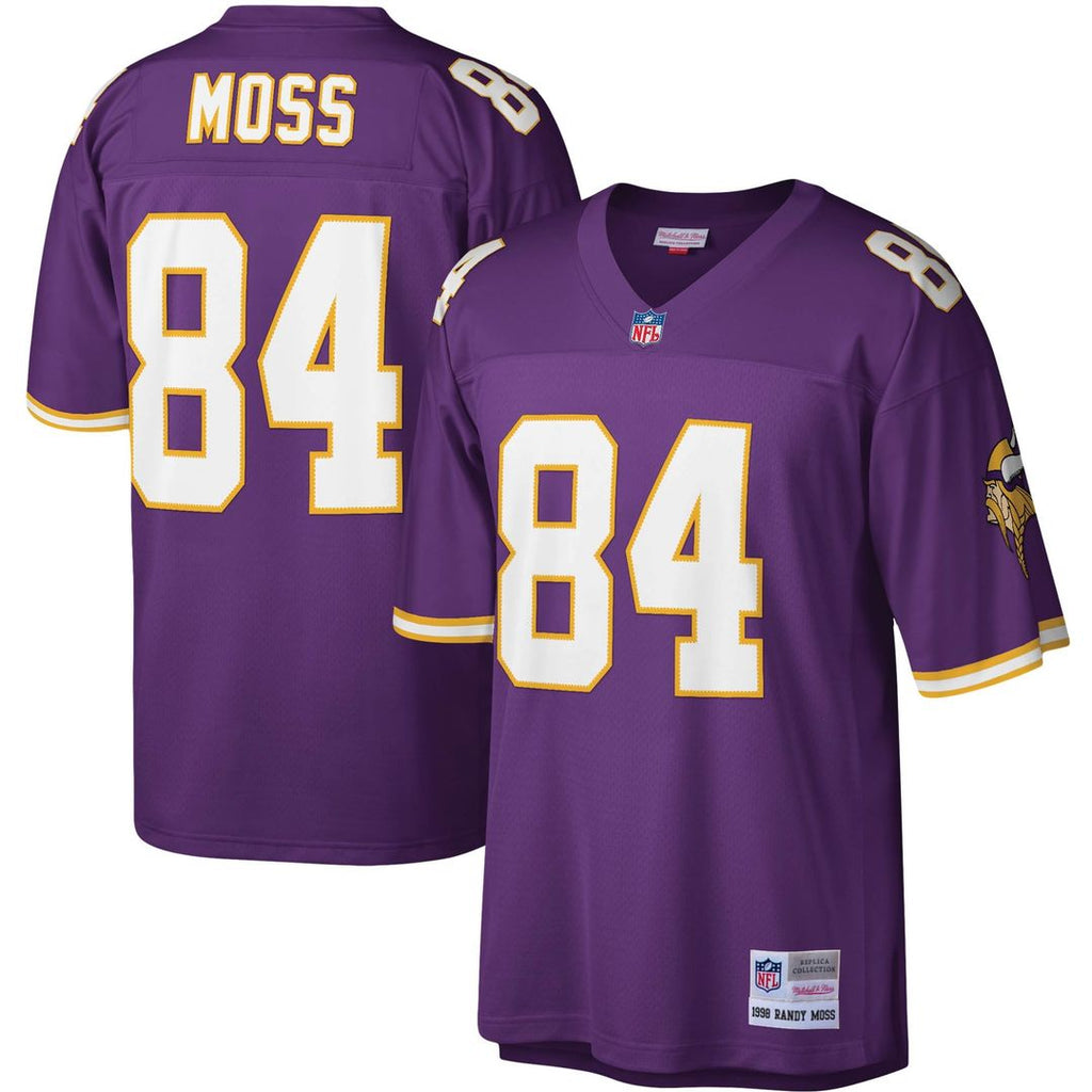 Minnesota Vikings Randy Moss Mitchell & Ness White Legacy Replica Jersey product image 7, provided for visual reference and