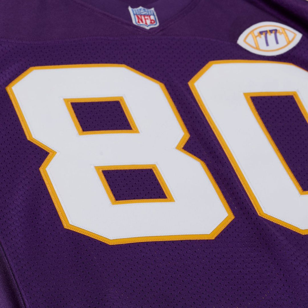 Minnesota Vikings Cris Carter Mitchell & Ness Purple 2001 Authentic Throwback Jersey product image 7, provided for visual