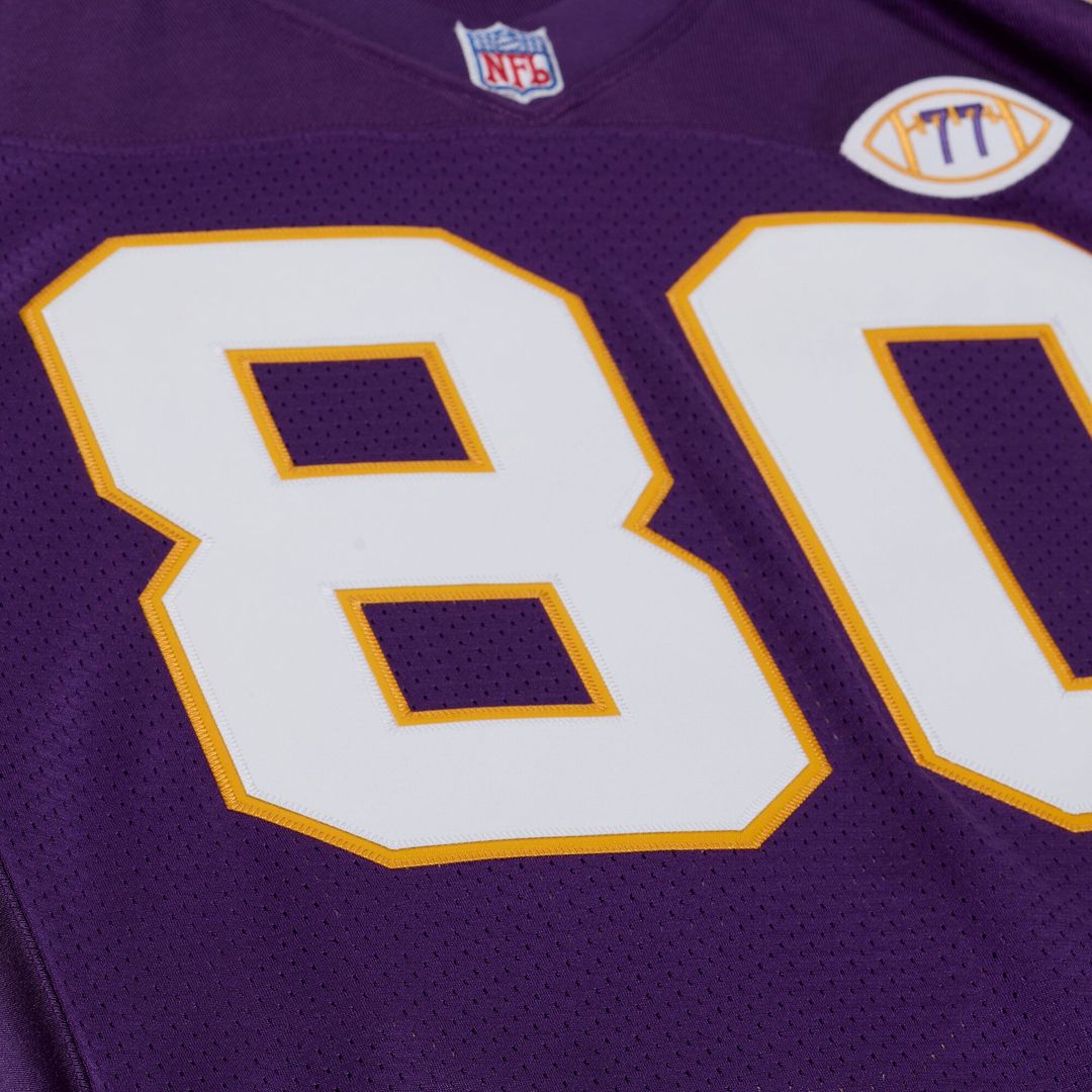 Minnesota Vikings Cris Carter Mitchell & Ness Purple 2001 Authentic Throwback Jersey product image 7, provided for visual