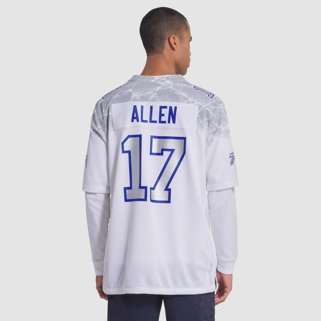 Buffalo Bills Josh Allen Nike White Rivalries Collection Game Jersey product image 4, provided for visual reference and