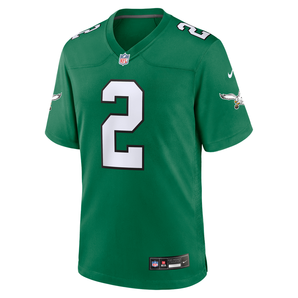 Philadelphia Eagles Tariq Woolen Nike Kelly Green Alternate Game Jersey product image 8, provided for visual reference and