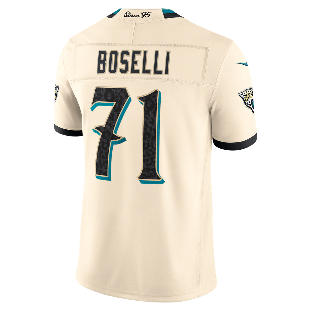 Jacksonville Jaguars Tony Boselli Nike Natural 2026 Rivalries Collection Stitched Limited Jersey product image 3, provided