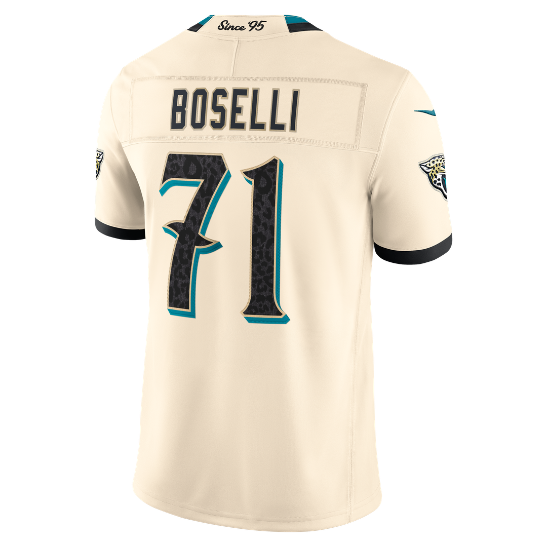 Jacksonville Jaguars Tony Boselli Nike Natural 2026 Rivalries Collection Stitched Limited Jersey product image 3, provided