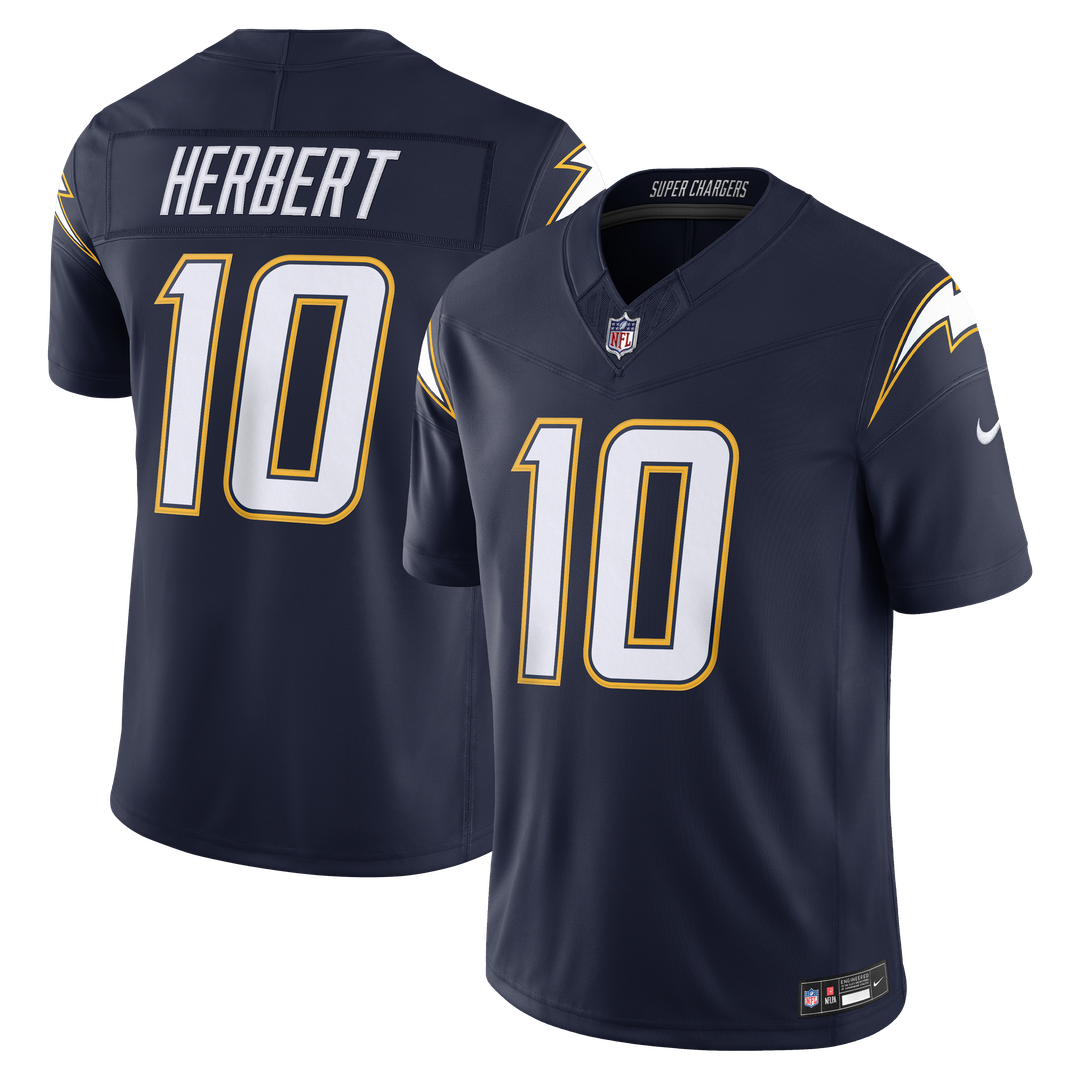 Los Angeles Chargers Justin Herbert Nike Navy Alternate Super Chargers Vapor F.U.S.E. Stitched Limited Jersey product image