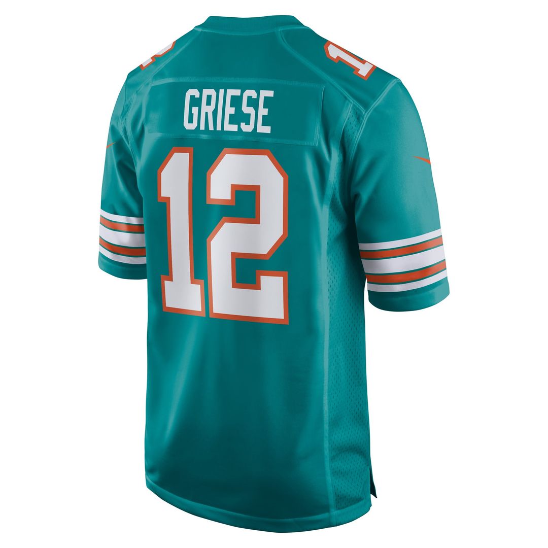 Miami Dolphins Bob Griese Nike Aqua Retired Player Jersey product image 3, provided for visual reference and product detail