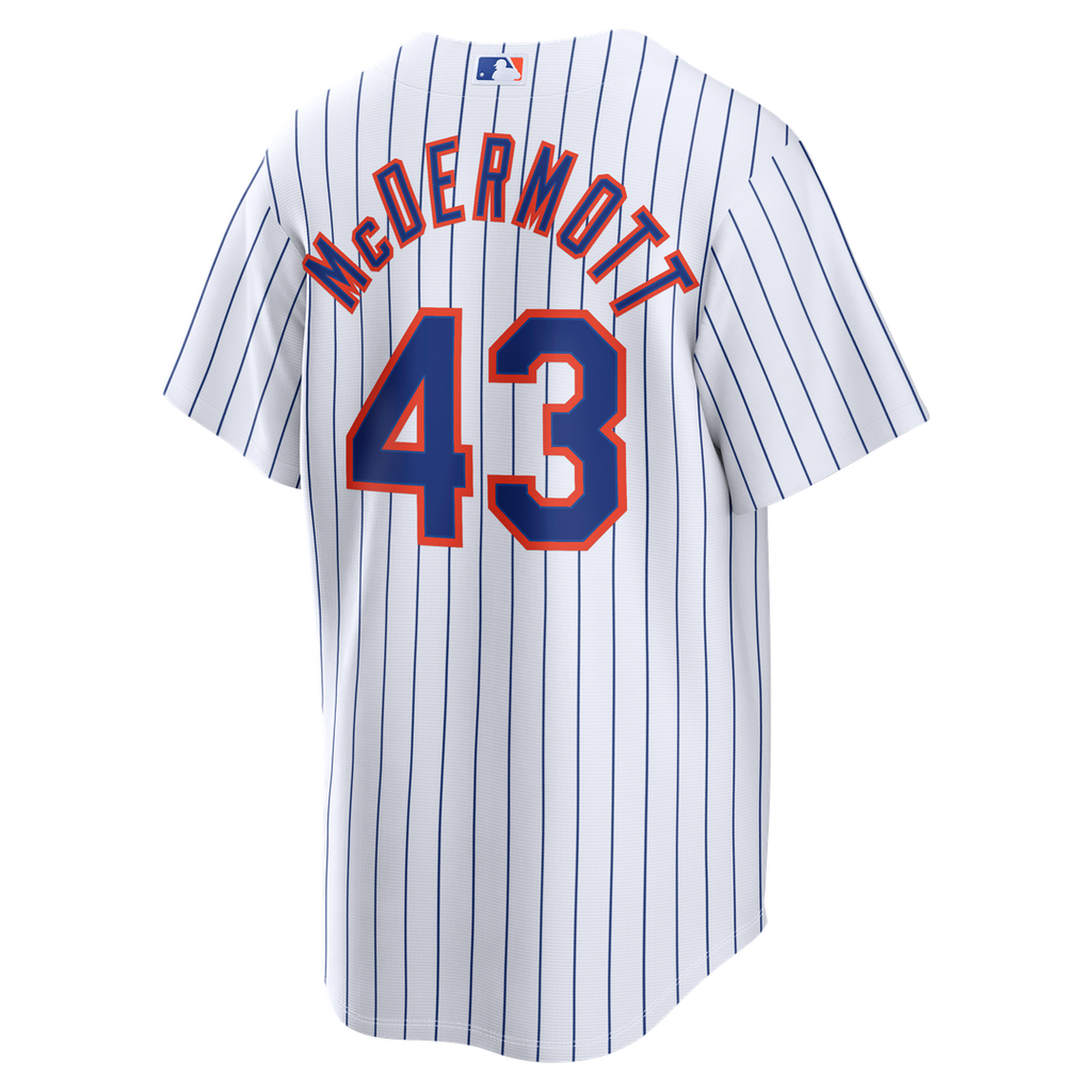 New York Mets Chayce McDermott Nike White Home Replica Jersey product image 5, provided for visual reference and product