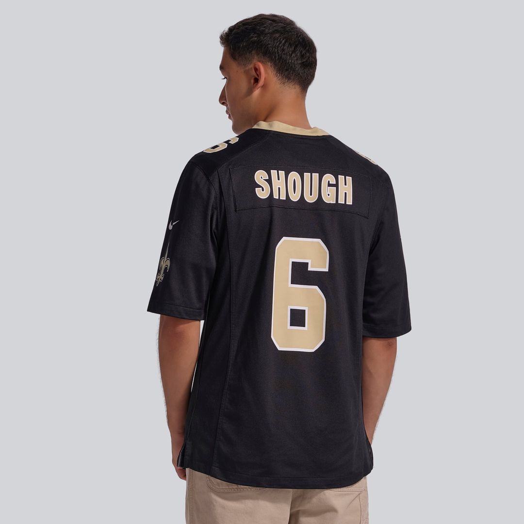New Orleans Saints Tyler Shough Nike Gold Alternate Game Player Jersey product image 9, provided for visual reference and