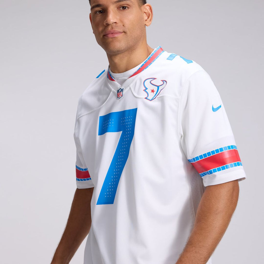 Houston Texans C.J. Stroud Nike White 2026 Rivalries Collection Game Jersey product image 9, provided for visual reference