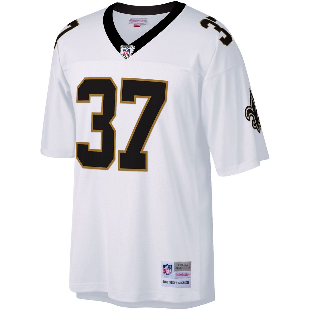 New Orleans Saints Steve Gleason Mitchell & Ness White Big & Tall 2006 Retired Player Replica Jersey product image 2,