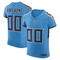 Tennessee Titans Nike Light Blue Team Vapor F.U.S.E. Elite Custom Jersey product image 1, provided for visual reference and