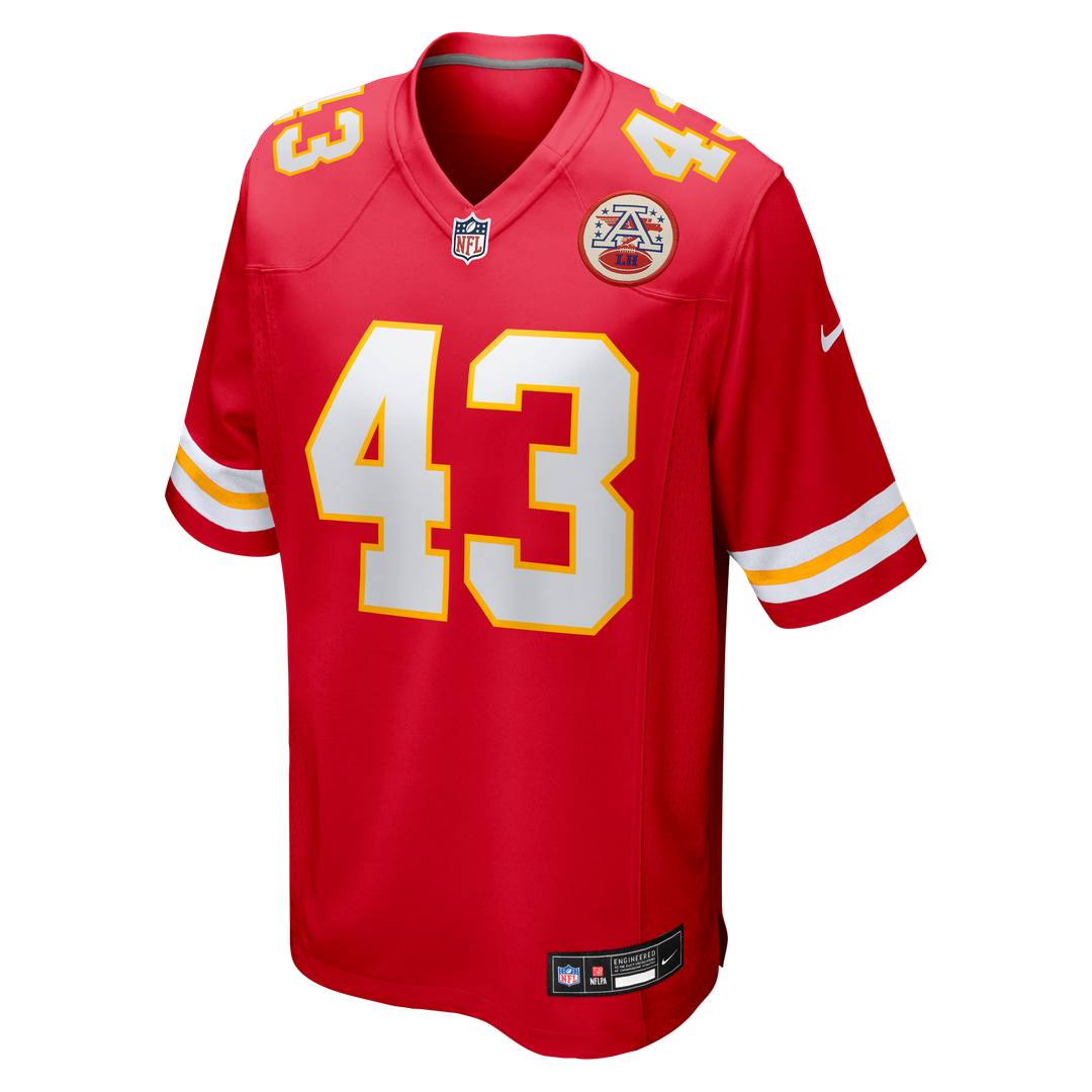 Kansas City Chiefs Jack Cochrane Nike Red Game Player Jersey product image 2, provided for visual reference and product