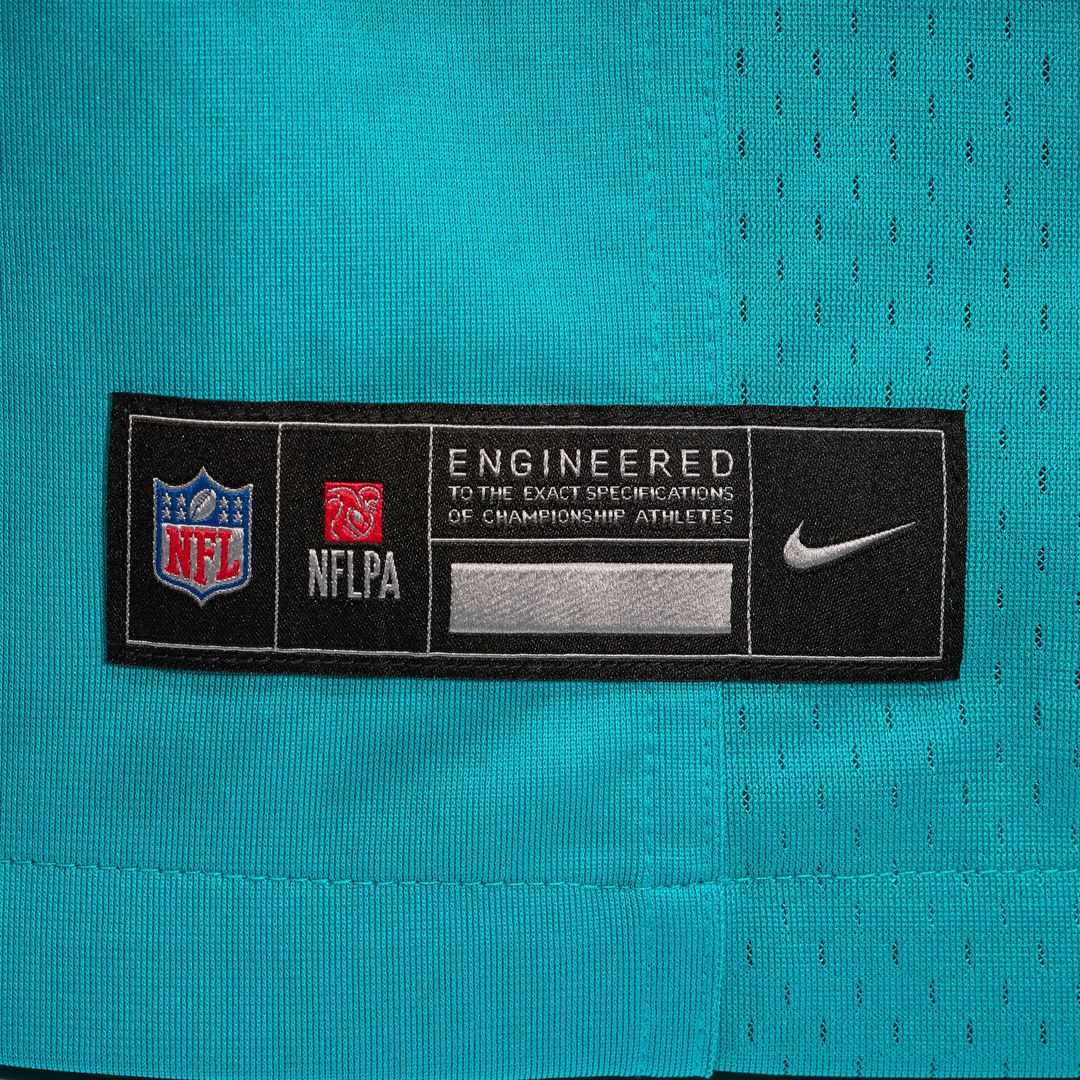 Miami Dolphins Bob Griese Nike Aqua Retired Player Jersey product image 6, provided for visual reference and product detail