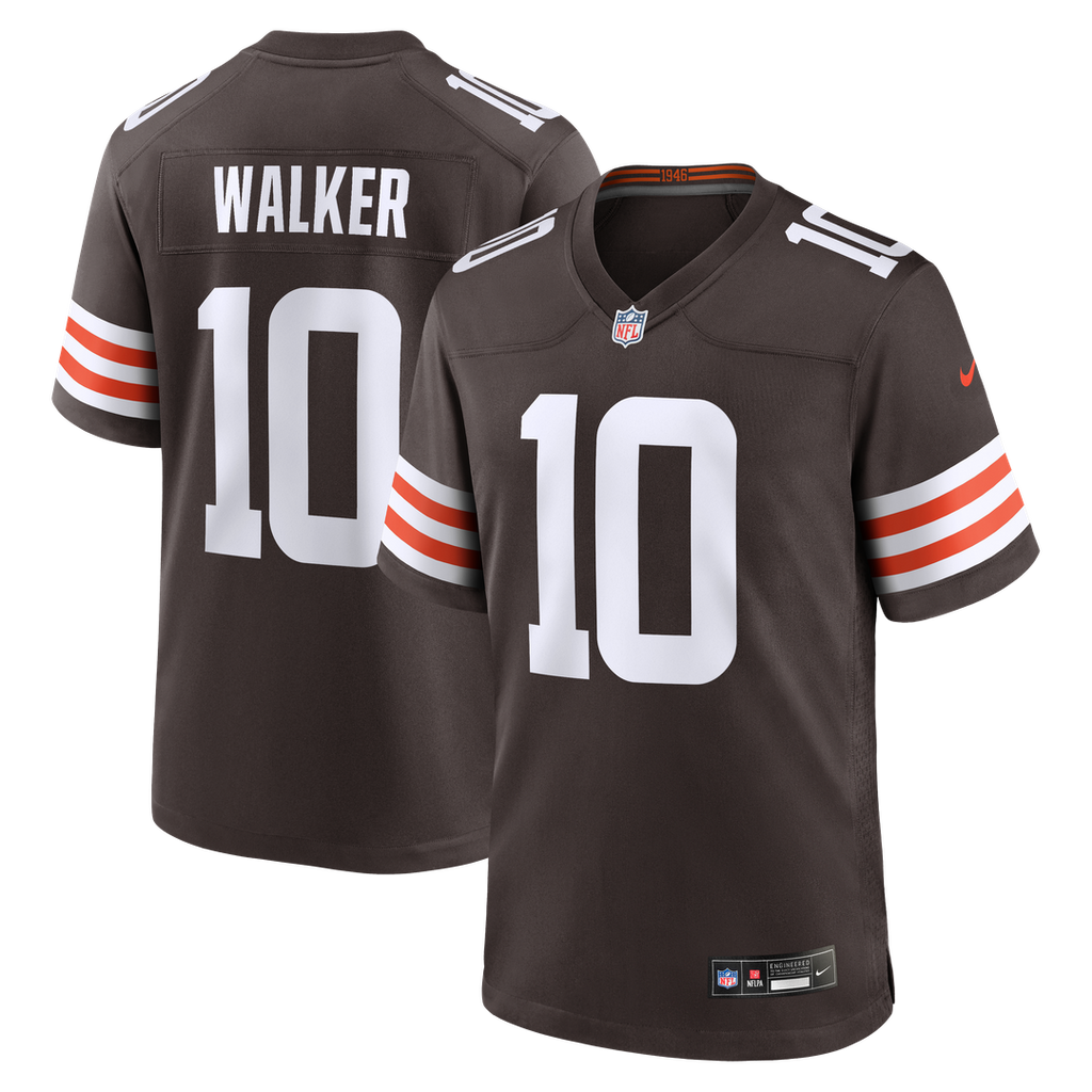Cleveland Browns Phillip Walker Nike Brown Team Game Jersey product image 1, provided for visual reference and product