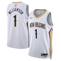 New Orleans Pelicans Nike Association Edition Swingman Jersey - White - Zion Williamson - Unisex product image 1, provided