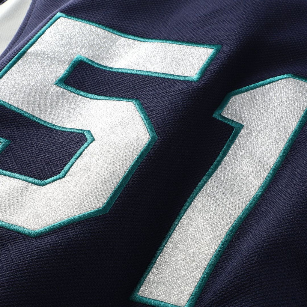 Seattle Mariners Ichiro Suzuki Mitchell & Ness Navy Cooperstown Collection Batting Practice Jersey product image 4, provided