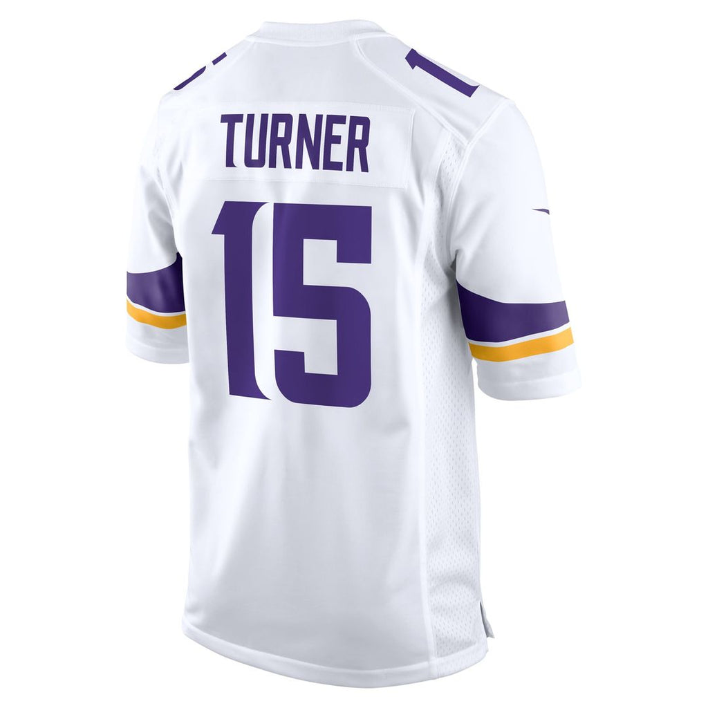Minnesota Vikings Dallas Turner Nike White Game Jersey product image 3, provided for visual reference and product detail