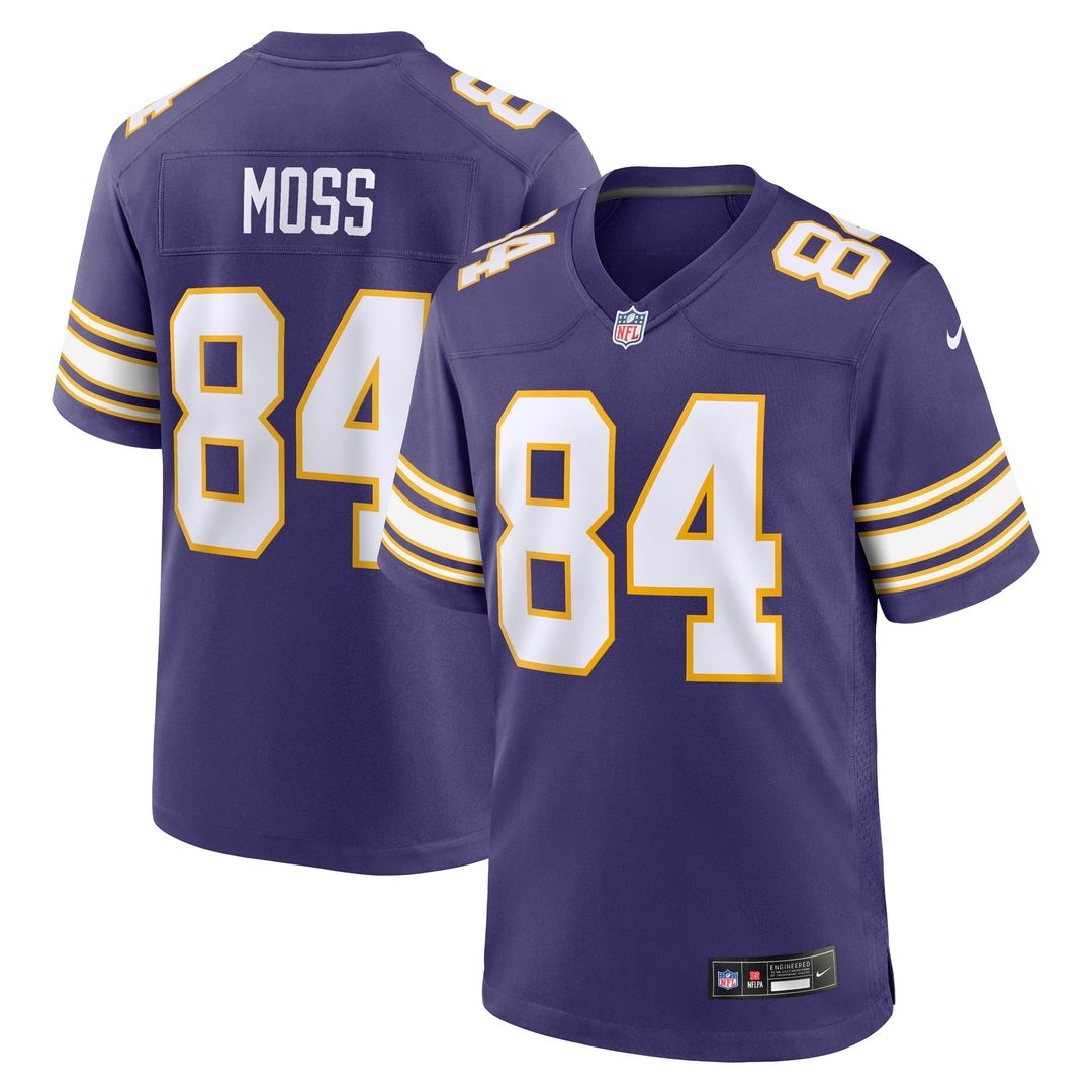Minnesota Vikings Randy Moss Nike White Alternate Retired Player Game Jersey product image 7, provided for visual reference