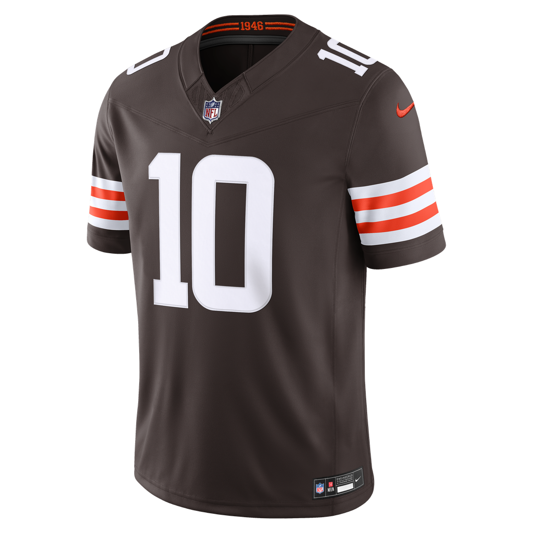 Cleveland Browns Quinshon Judkins Nike Brown Team Vapor F.U.S.E. Stitched Limited Jersey product image 6, provided for