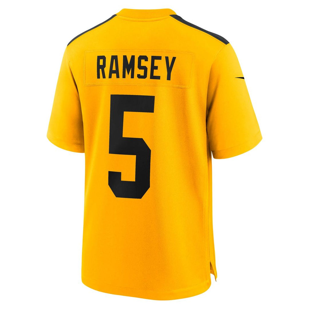 Pittsburgh Steelers Jalen Ramsey Nike Gold Alternate 1933 Throwback Game Jersey product image 3, provided for visual