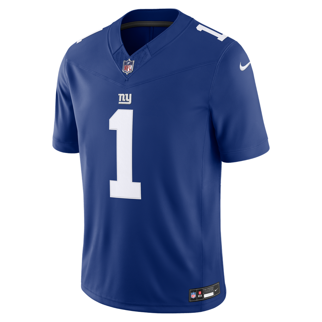 New York Giants Malik Nabers Nike Royal Team Vapor F.U.S.E. Stitched Limited Jersey product image 6, provided for visual