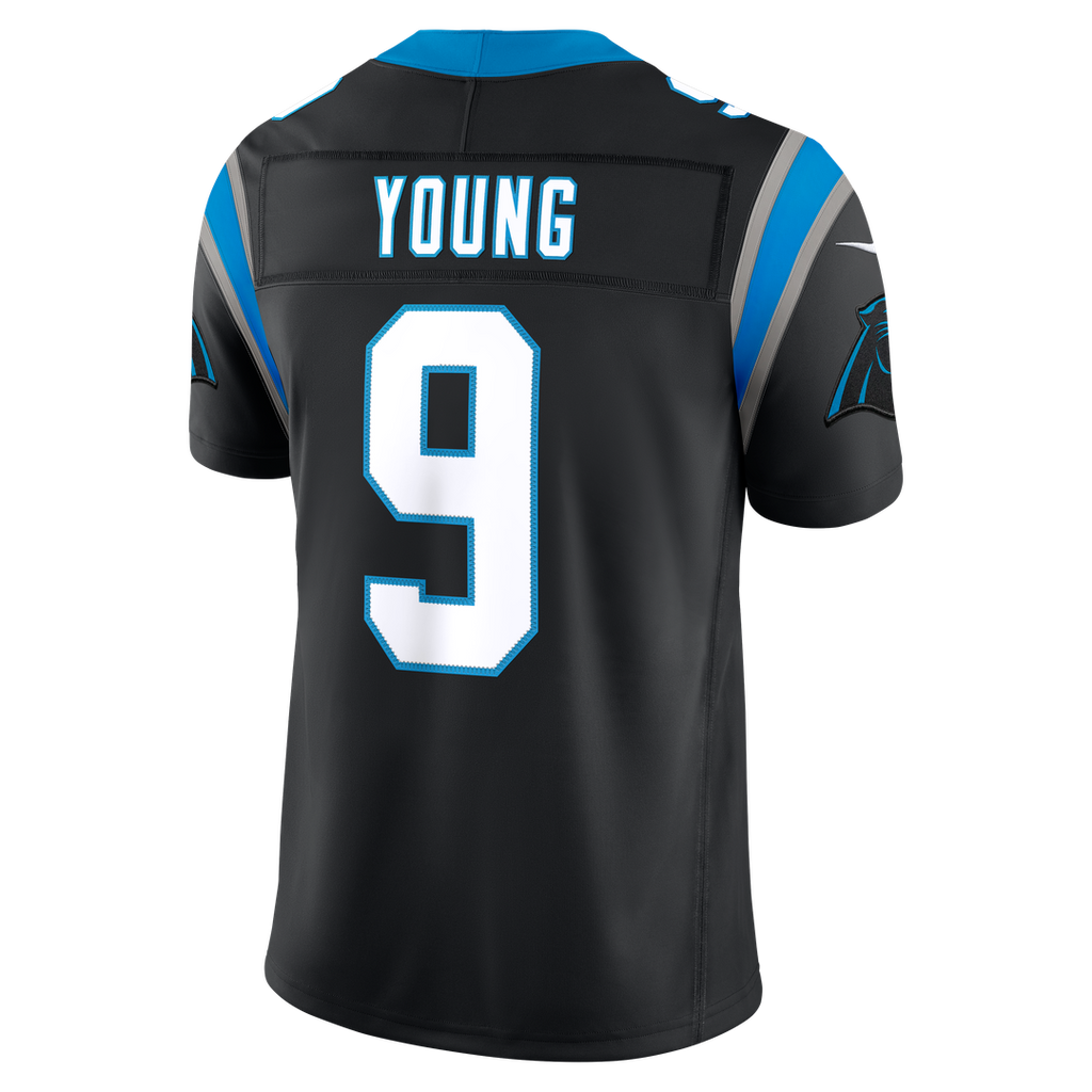 Carolina Panthers Bryce Young Nike Blue Alternate Vapor F.U.S.E. Stitched Limited Jersey product image 13, provided for