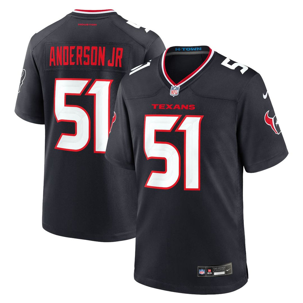 Houston Texans Will Anderson Jr. Nike Navy Game Jersey product image 1, provided for visual reference and product detail