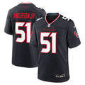 Houston Texans Will Anderson Jr. Nike Navy Game Jersey product image 1, provided for visual reference and product detail