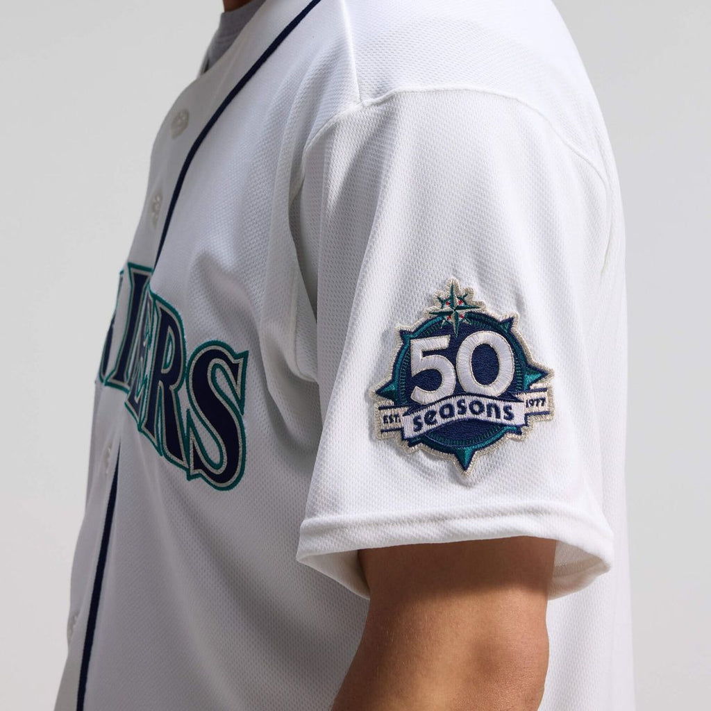 Seattle Mariners Nike White 50th Anniversary Patch Home Authentic Jersey product image 8, provided for visual reference and