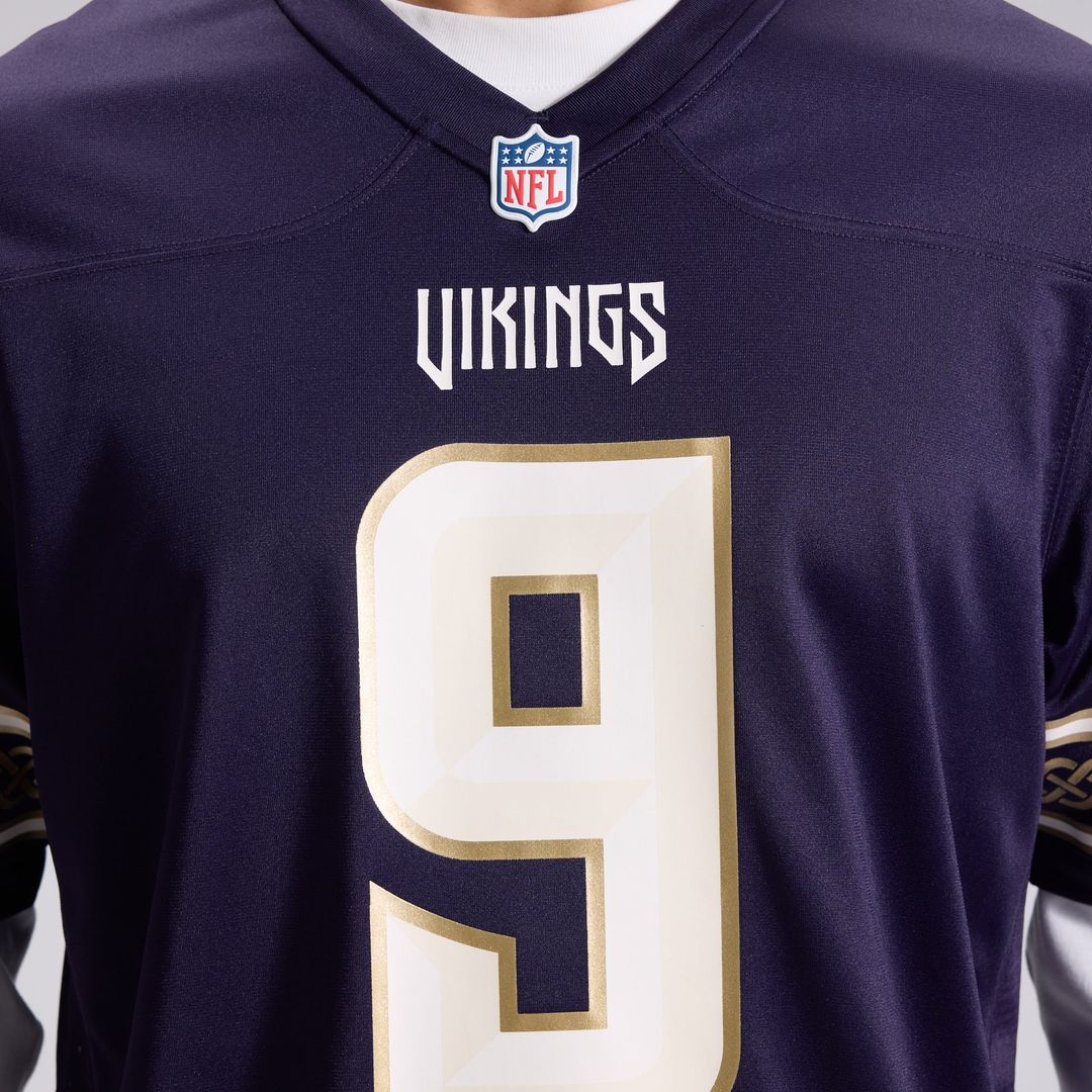 Minnesota Vikings J.J McCarthy Nike Purple 2026 Rivalries Collection Game Jersey product image 10, provided for visual
