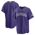 Colorado Rockies Nike Purple Alternate Stadium Jersey product image 1, provided for visual reference and product detail