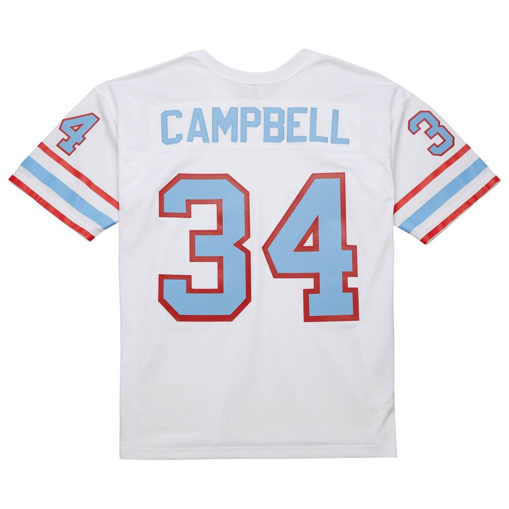 Houston Oilers Earl Campbell Mitchell & Ness White 1979 Legacy Replica Jersey product image 3, provided for visual reference
