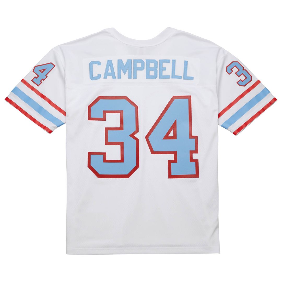 Houston Oilers Earl Campbell Mitchell & Ness White 1979 Legacy Replica Jersey product image 3, provided for visual reference